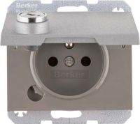 Steckdose 6765117003 alu matt lackiert