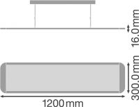 LED-Pendelleuchte PANELDI120036W4KUGR