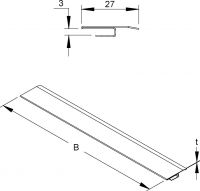 Deckelstoßleiste Y-Form DSLY 3.0/400 S