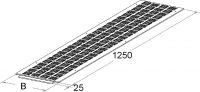 GFK-Rinnendeckel BKDR 200 (1,25m)