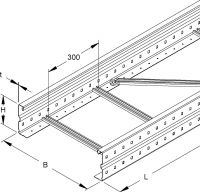 Weitspannkabelleiter WSL 150.600/3 F
