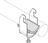 Kabelschelle 2-fach 48/2 AC-IW