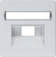 Netzwerk-Abdeckplatte 5TG1258 aluminium-metallic