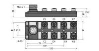 Aktuator-/Sensor-Verteiler TB-8M12-4-CS12T