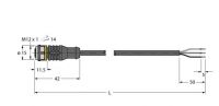 Aktuator-/Sensorleitung RKC4T-5/TEL