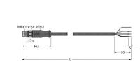 Aktuator- u. Sensorleitung PSGS3M-2/TXL