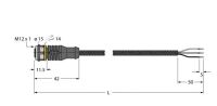Aktuator- u. Sensorleitung RKC4T-10/TXL1001