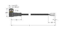 Aktuator- u. Sensorleitung WKC4T-2/TXL1001
