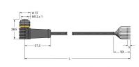 Aktuator- u.Sensorleitung WKS8T-10/TXL