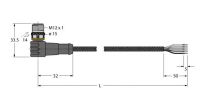 Aktuator- u. Sensorleitung WSC5T-2/TXL1001