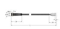 Anschlussleitung PKG3M-10/TEL
