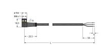 Anschlussleitung PKW3M-10/TEL