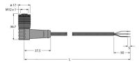 Anschlussleitung WKC4Q-10/TXL