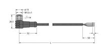 Anschlussleitung WKCV4.4T-15/TFW