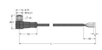 Anschlussleitung WKCV4T-10/TFW