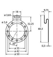 Befestigungsblech RME-9