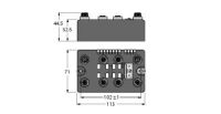 Compact Multiprot. Station BLCEN4M12MT8DO0.5AP