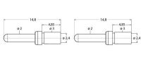 Crimpkontakt Stift BS23-0001