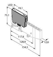 Elektronikmodul BL20-4DI-24VDC-N