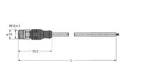 Feldbusleitung RSCV-FBY48BU-1M/5D