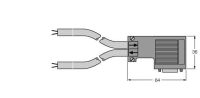 PROFIBUS-Leitung D9-451-1M-1M