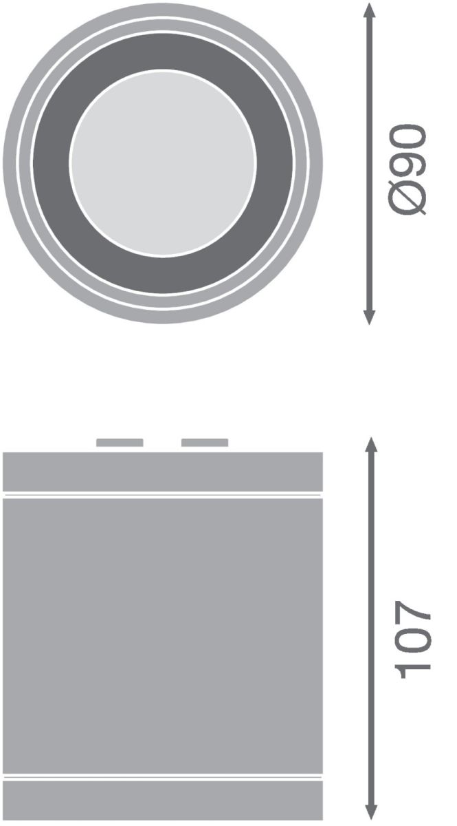 LED-Aufbaudownlight IP65 DLSUR.DN90P1583036DW