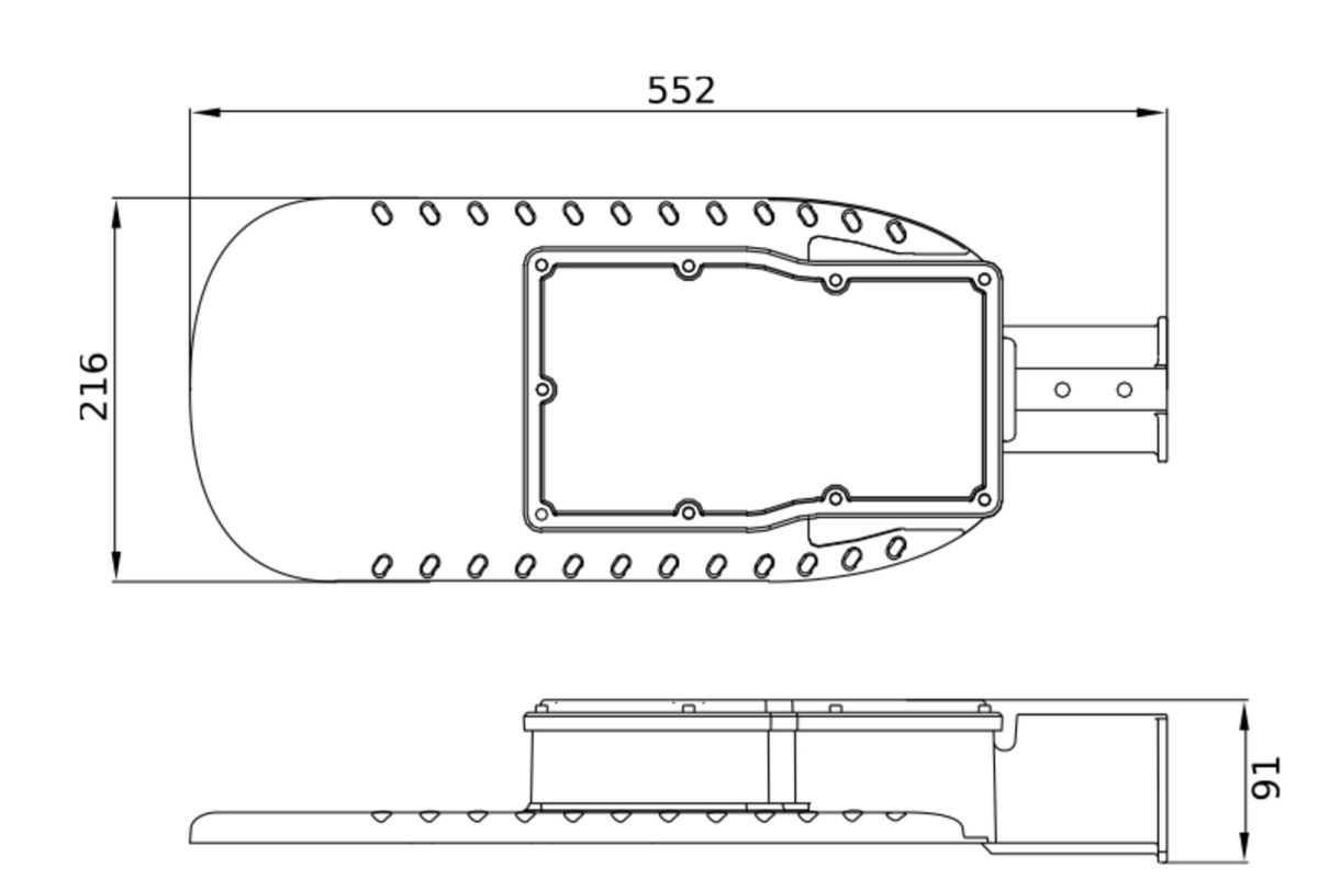 LED-Mastleuchte ECOAREASPD 120W 827