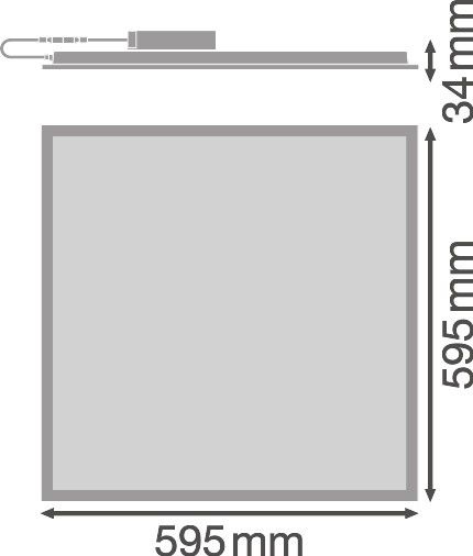 LED-Panel M600 PL COMP 600V33W 830