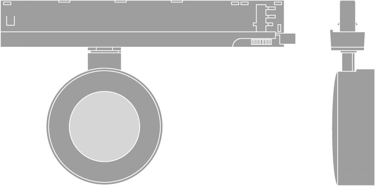 LED-Stromschienenstrahler TRSPCD10028930NFLW/T