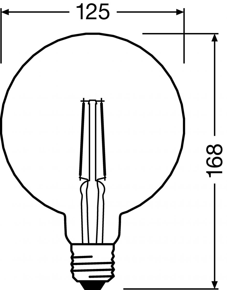 LED-Vintage-Lampe E27 1906LEDPINE 4,5W/825