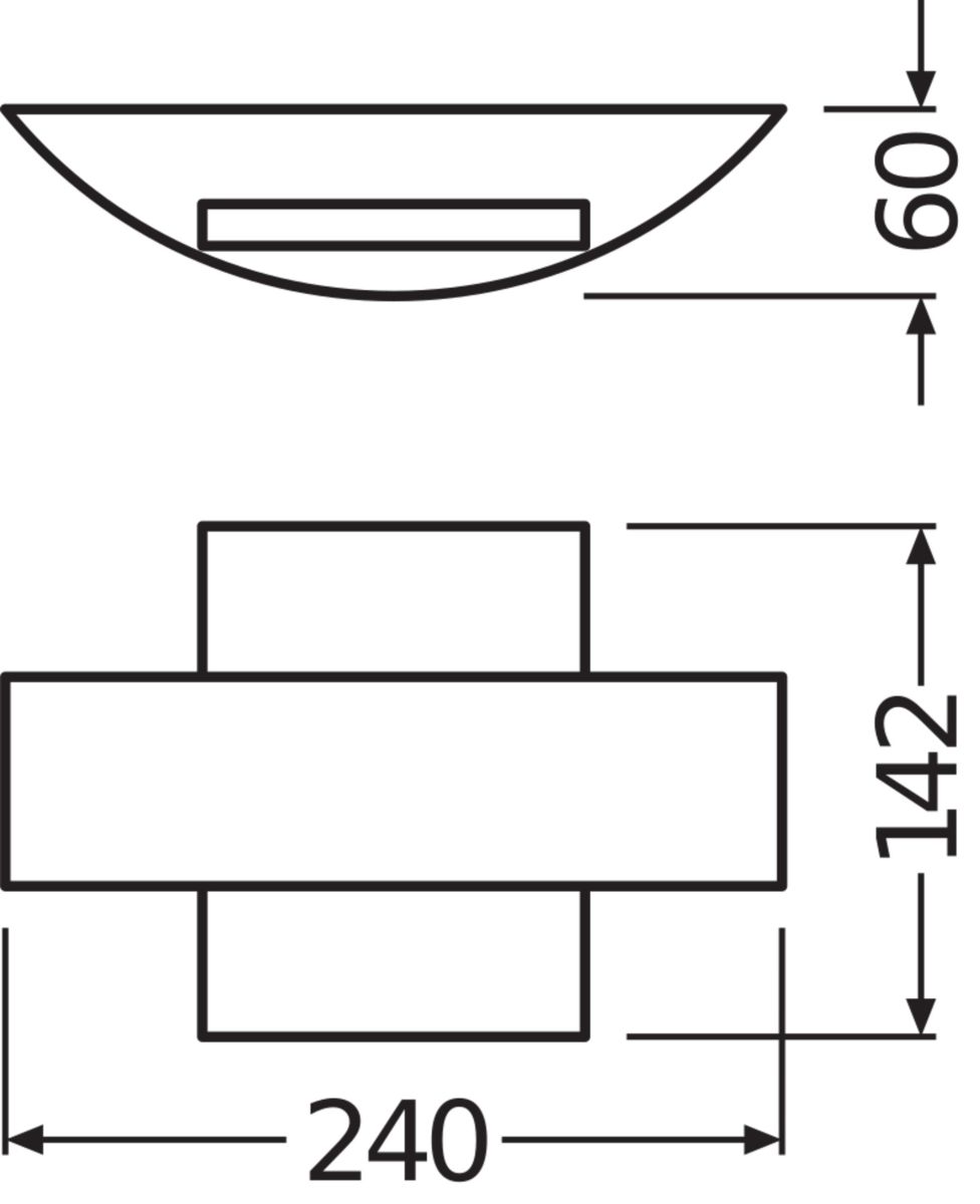 LED-Wandleuchte END.ST.ShieldSQ11WDG