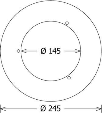 Deckenausgleichsring ZDAR 145.165-225 ws