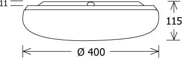 LED-Anbauleuchte TIBI-A 4001840DA alu