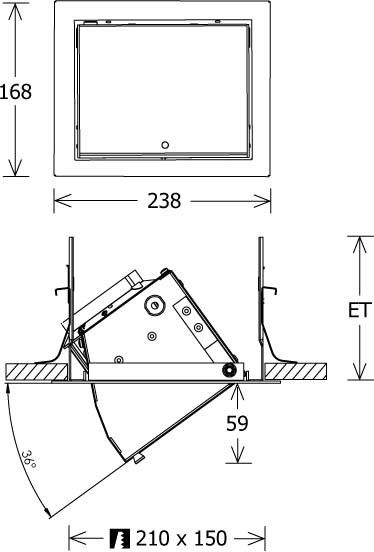 LED-Einbau-Wallwasher VFCL 7005540DA si