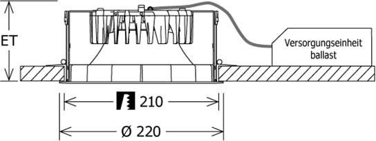 LED-Einbaudownlight FLIR 400.3030.01 ws