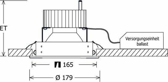 LED-Einbaustrahler SCELP401.1030.35D si