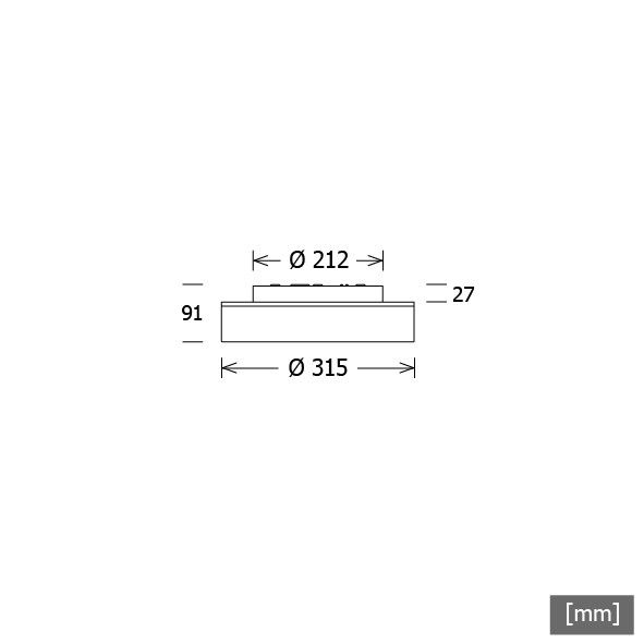 LED-Leuchte LUNXXS300.8301DALIsi