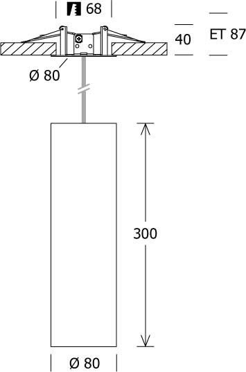 LED-Pendelleuchte FUZYP0801040251DA sw