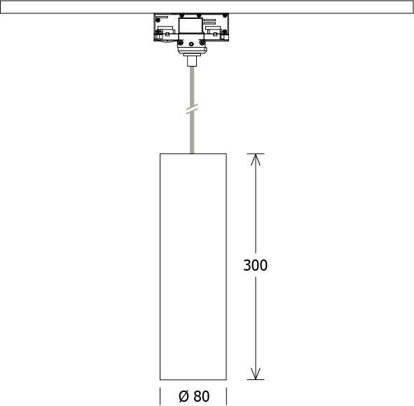 LED-Pendelleuchte FUZZY 080 #662750