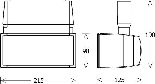 LED-Stromschienenstrahler EL 303.4/B si