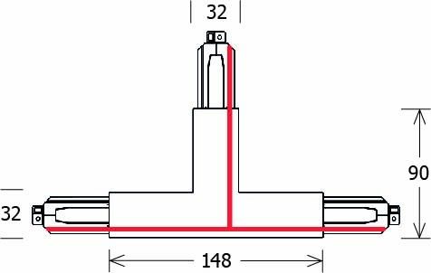 T-Verbinder ST-A T/PEOUTR9014 ws