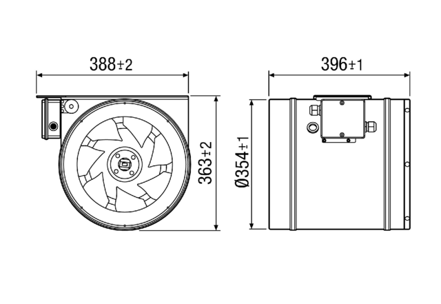 Diagonal-Ventilator EDR 35