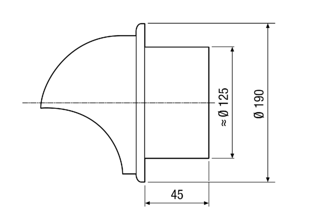 Edelstahl-Lufthaube LH-V2A 12