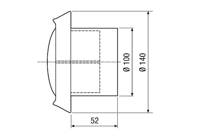 Edelstahl-Tellerventil TM-V2A 10