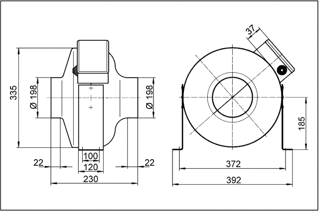Radial-Rohrventilator ERR 20/1