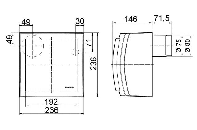 Ventilator ER-AP 100 VZ