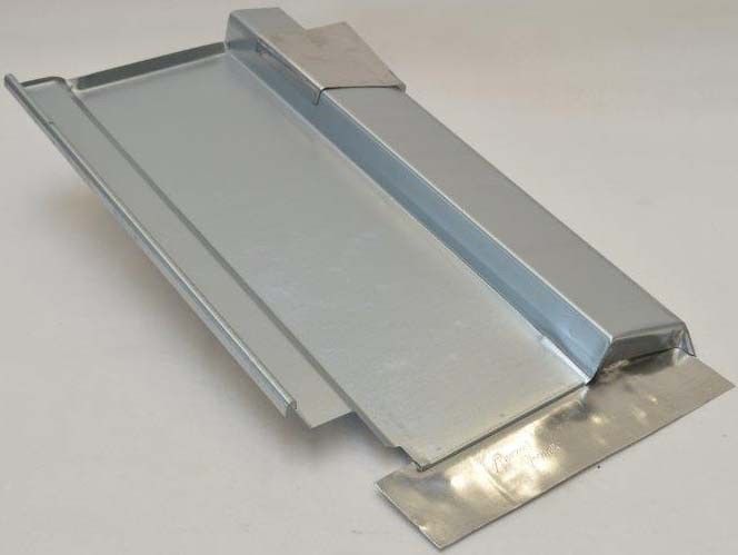 Metalldachplatte Typ Grande 280 MTP-GR-280-SG stahlblech-schwarzgrau