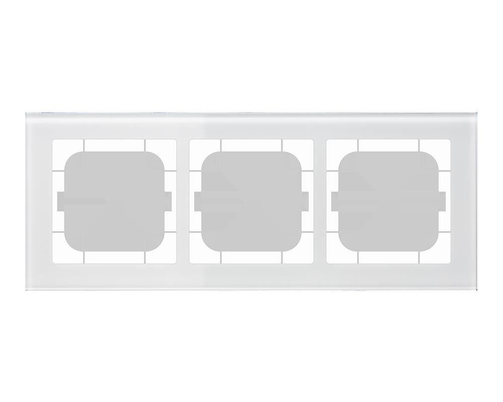 Glasrahmen 3-fach ws BE-GTR363W.01