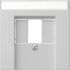 GIRA System 55 Abdeckung 0876015 f. Telefon-Anschlussdose m. Beschriftungsfeld grau matt