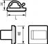 Klebesockel RB8 PA66 BK 100
